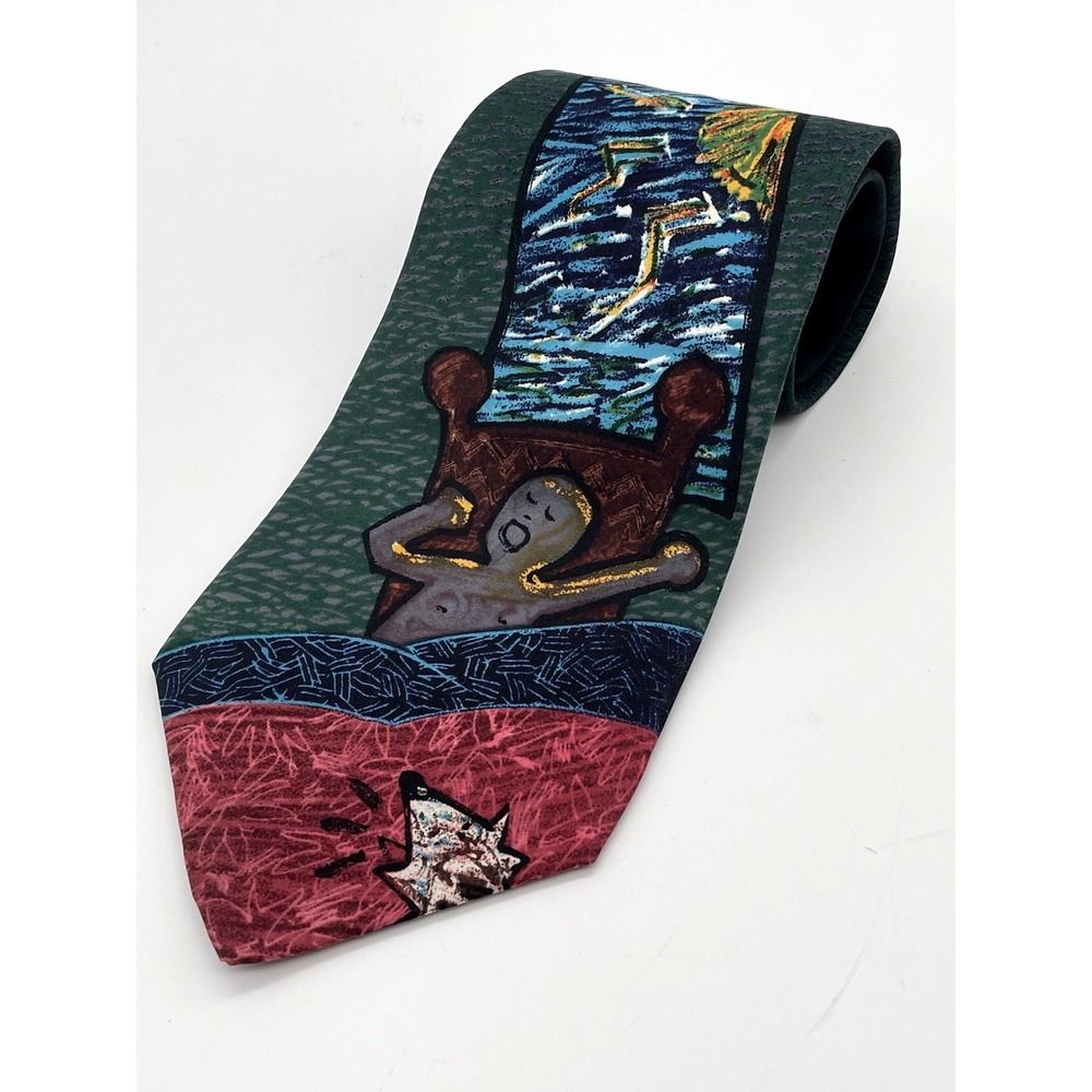 The Beatles‎ Men's 100% Silk Necktie USA Designer GOOD MORNING Multi-Color